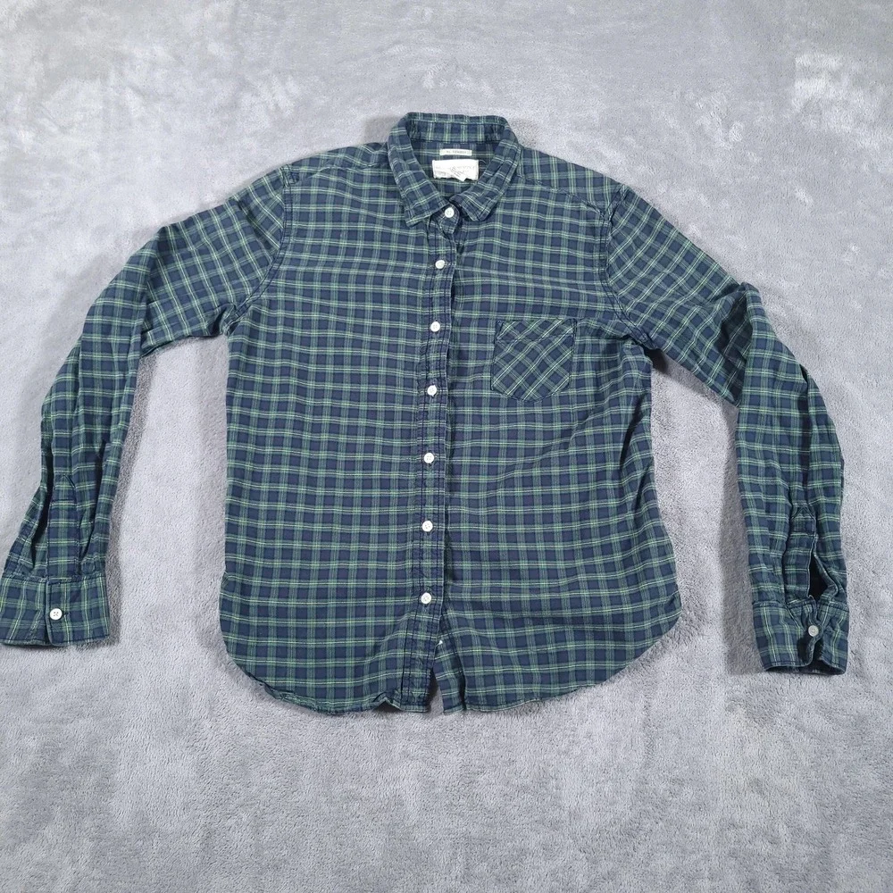 Denim & Supply Ralph Lauren Shirt‎ Womens Large Plaid Flannel Tomboy Button Down